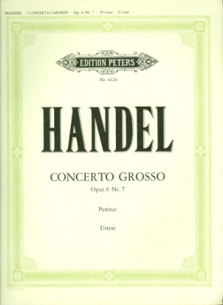 Concerto grosso op.6,7 fr Streichorchester und Bc Partitur