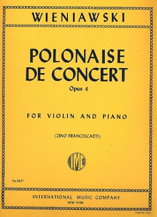 Polonaise de concert d major op. 4 for violin and piano