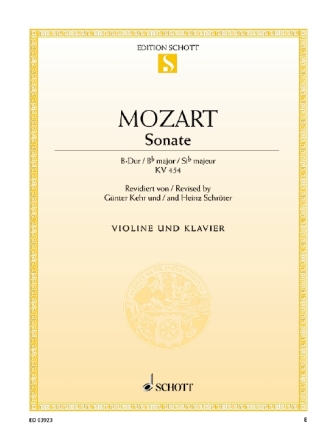 Sonate B-Dur KV454 fr Violine und Klavier