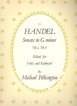 Sonata g minor op.1,6 for viola and keyboard viola part