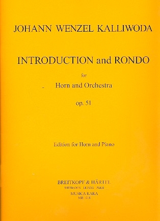 Introduction and Rondo op.51 for horn and orchestra for horn and piano