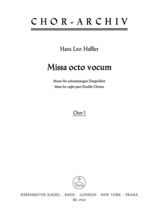 Missa octo vocum fr gem Chor (SSAATTBB) a cappella Chorpartitur 1 (la)