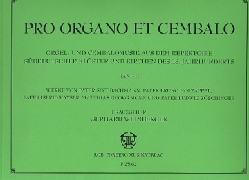 Pro organo et cembalo Band 2