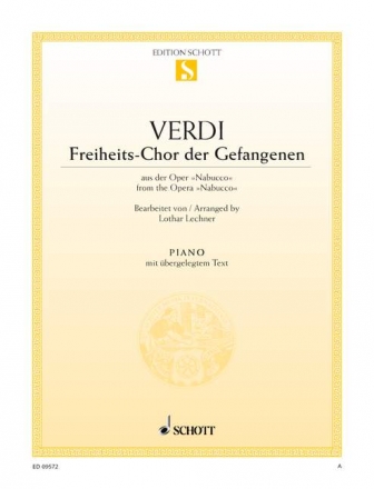 Freiheits-Chor der Gefangenen fr Klavier (mit Text)