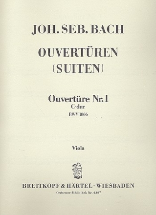 Ouvertre C-Dur Nr.1 BWV1066 fr Orchester Viola