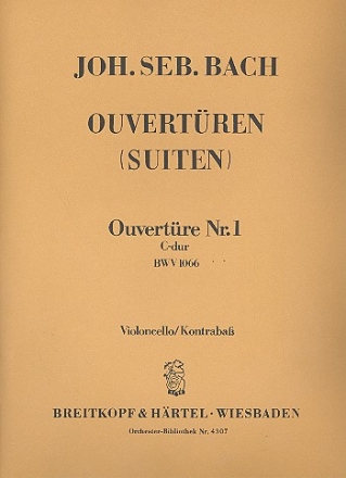 Ouvertre C-Dur Nr.1 BWV1066 fr Orchester Violoncello / Kontrabass