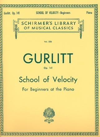 School of Velocity op.141 for beginners at the piano