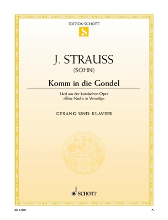 Komm in die Gondel fr Tenor und Klavier Einzelausgabe