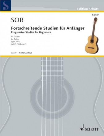 24 fortschreitende Studien fr Anfnger Band 1 fr Gitarre