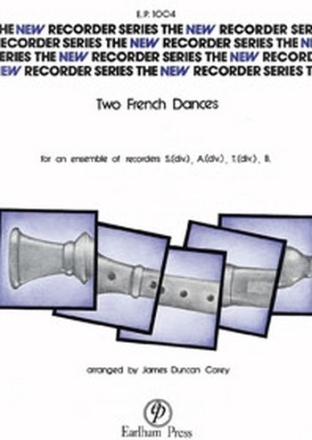 2 French Dances for SATB recorders score and parts