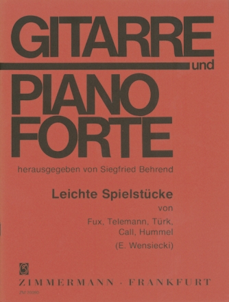 Leichte Spielstcke von Fux, Telemann, Trk, Call, Hummel fr Gitarre und Klavier