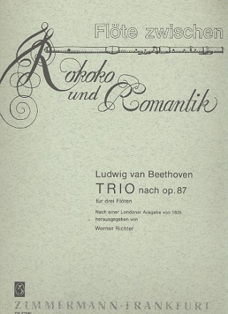 Trio nach op.87 fr 3 Flten 3 Stimmen