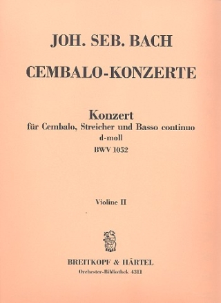 Konzert d-Moll BWV1052 fr Cembalo, Streicher und Bc Violine 2