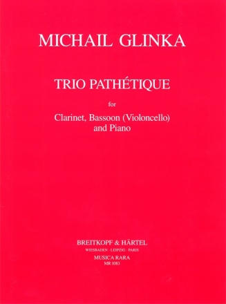 Trio pathtique d-Moll fr Klarinette, Fagott (Violoncello) und Klavier Stimmen