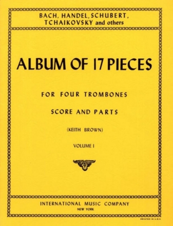 Album of 17 pieces vol.1 for 4 trombones score and parts