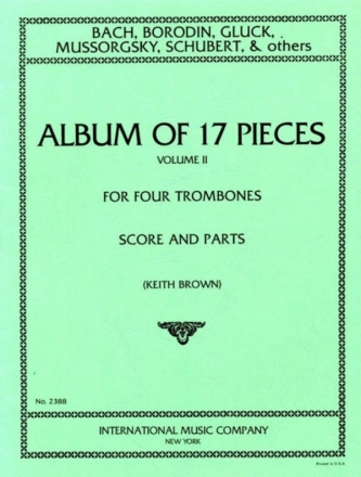 Album of 17 pieces vol.2 for 4 trombones score and parts