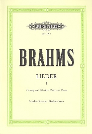 Lieder Band 1 fr mittlere Singstimme und Klavier