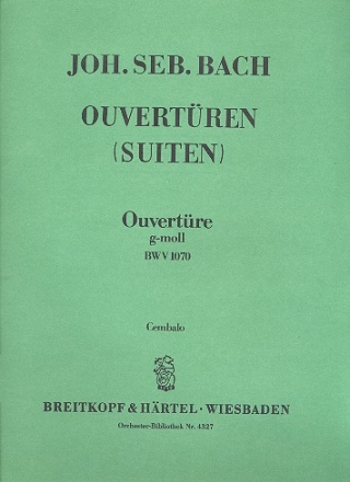 Ouvertre (Suite) g-Moll BWV1070 fr Streichorchester Cembalo