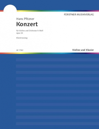 Konzert h-moll op. 34 fr Violine und Orchester Klavierauszug