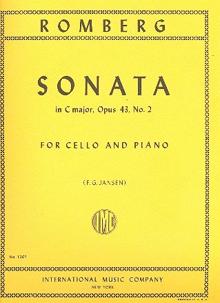 Sonata C major op.43,2 for cello and piano