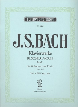 Das wohltemperierte Klavier - Teil 1 Band 3 fr Klavier Busoni, Ferruccio B., Ed