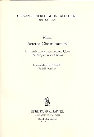 Aeterna Christi munera - Missa fr gem Chor (SATB) Partitur