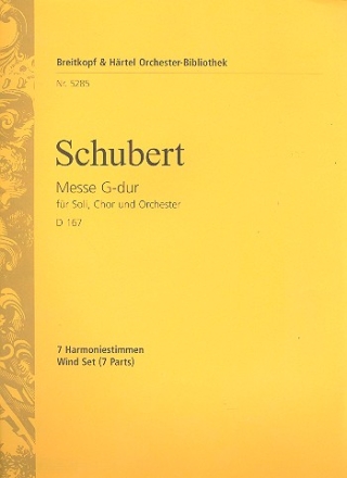 Messe G-Dur Nr.2 D167 fr Chor und Orchester Harmonie