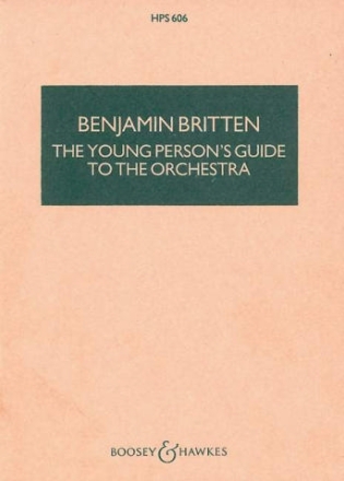 The Young Person's Guide to the Orchestra op. 34 HPS 606 fr Orchester Studienpartitur