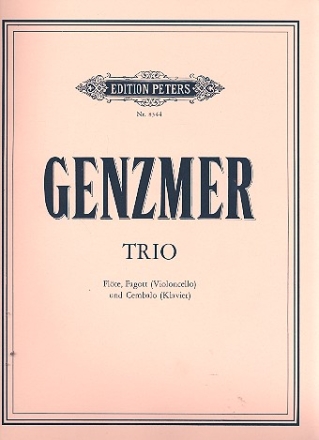 Trio fr Flte, Fagott (Vc) und Cembalo (Klavier) Partitur und 2 Stimmen