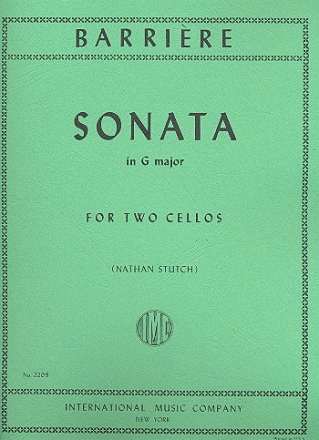 Sonata G major for 2 violoncellos score