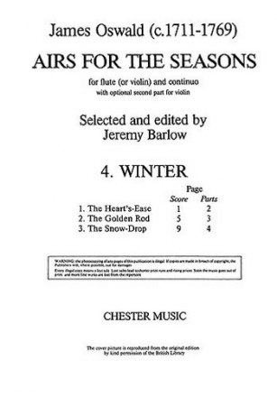 Airs for the Seasons No.4 (Winter) . for flute (VL) and BC