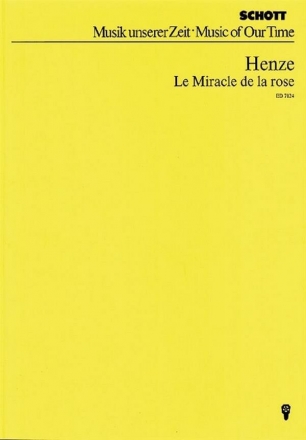 Le Miracle de la Rose fr Klarinette und 13 Spieler Studienpartitur