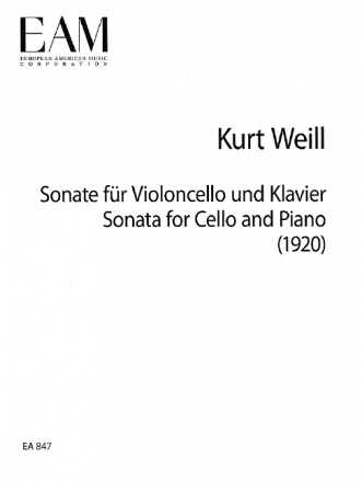 Sonata for cello and piano