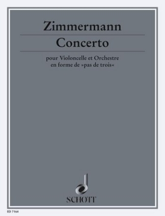 Concerto fr Violoncello und Orchester Klavierauszug mit Solostimme