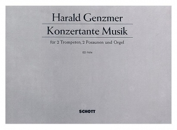 Konzertante Musik GeWV 420 fr 2 Trompeten, 2 Posaunen und Orgel Partitur und Stimmen