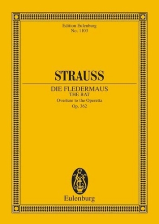 Die Fledermaus Ouvertre fr Orchester Studienpartitur