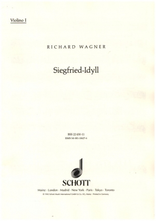 Siegfried-Idyll WWV103 fr Orchester Violine 1