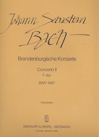 Brandenburgisches Konzert F-Dur Nr.2 BWV1047 fr Orchester Violoncello