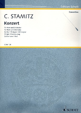 Konzert Es-Dur fr Horn und Streichorchester, 2 Flten und 2 Hrner Dirigierauszug