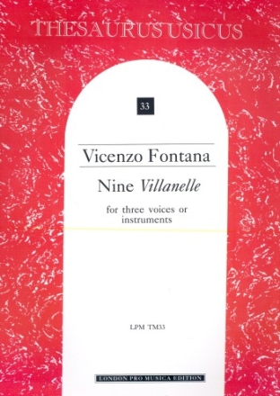 9 Villanelle for 3 voices or instruments score