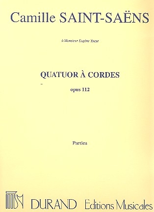 Quatuor op.112,1 pour 2 violons, alto et violoncelle parties