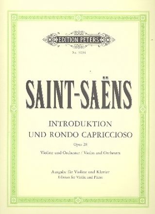 Introduction et Rondo capriccioso op.28 fr Violine und Klavier