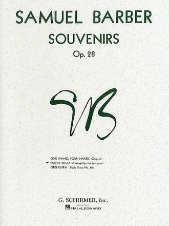 Souvenirs op.28 for piano