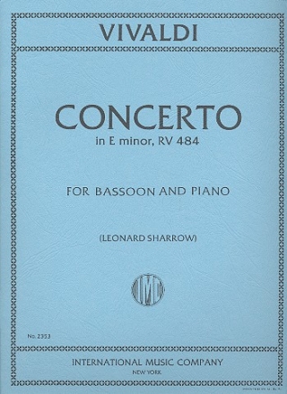 Concerto e minor RV484 P137 F.VIIIi:6 for bassoon and piano 