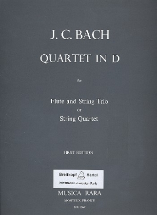 Quartett D-Dur fr Flte und Streichtrio Stimmen