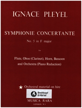 Symphonie concertante no. 5 in F-Dur  EDITION WINDS/PIANO