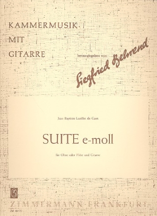 Suite e-Moll fr Flte und Gitarre Spielpartitur