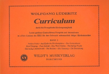 Curriculum durch das EG Bd 3 fr Orgel Der Gottesdienst Band 1