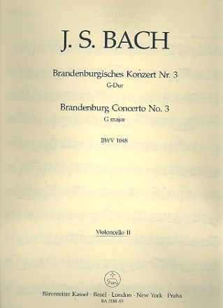 Brandenburgisches Konzert G-Dur Nr.3 BWV1048 Violoncello 2