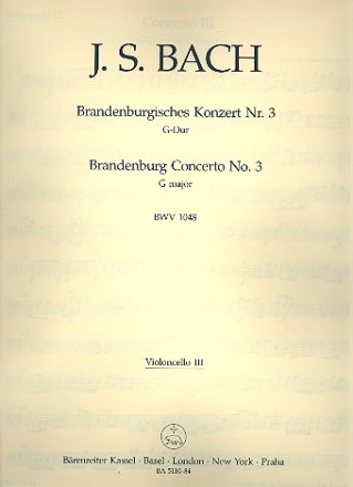 Brandenburgisches Konzert G-Dur Nr.3 BWV1048 Violoncello 3